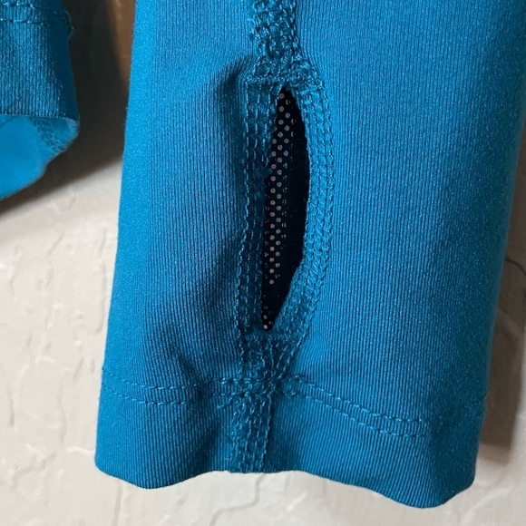 Columbia‎ Omni-Heat Quarter Zip Pullover Teal Turquoise Silver Women Size Medium - Picture 6 of 10